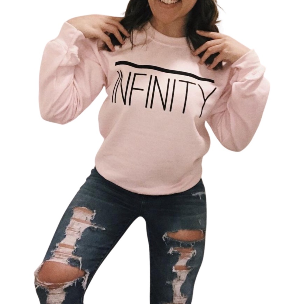 Pink Infinity Crewneck Sweatshirt